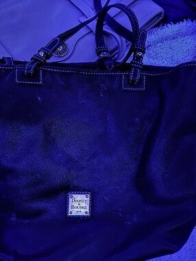 Dooney & Bourke Leather-Trim Tote in Black